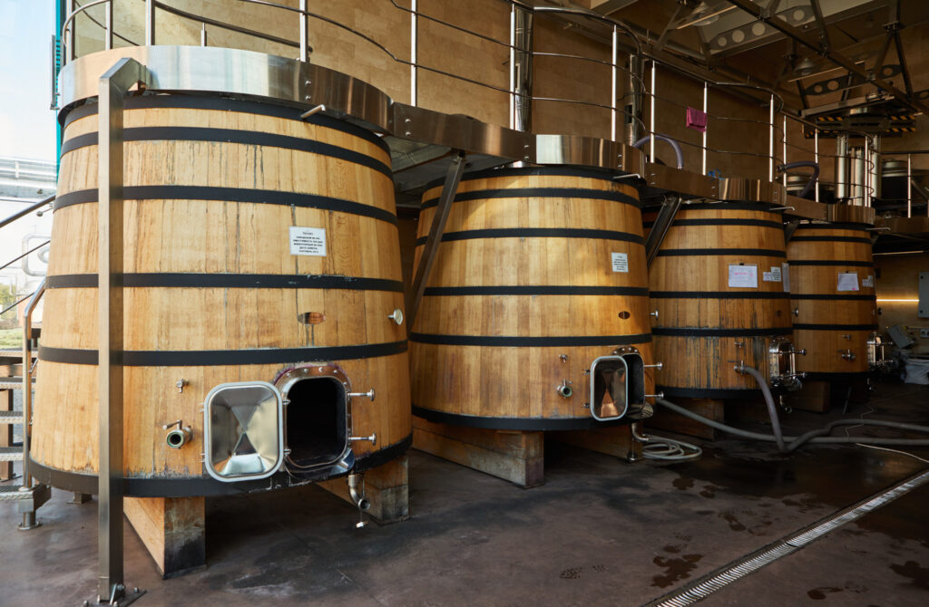 Wood fermentation vats