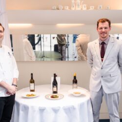 Chef Aaron Blais and sommelier Léonard Lievin from The Ritz with their winning menu